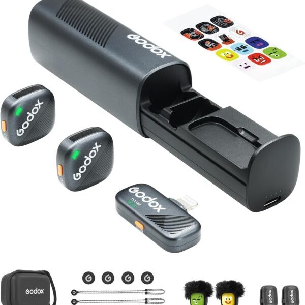 Godox  Microphone Cube-SL Kit2 Wireless Lavalier for iPhone