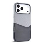 Cloth Textue Stitching Card Slot Magnetic Phone Case - Image 3
