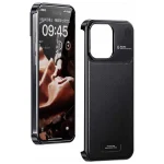 Premium Leather Hollowed-Out Design Case with Aluminum Back Without Frame - Image 4