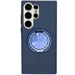 Stylish Leather Protective Ring Magnetic Stand Case for Samsung - Image 2