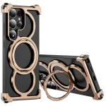 Luxury Metal Frame with 360° Rotating Ring Case for Samsung - Image 4