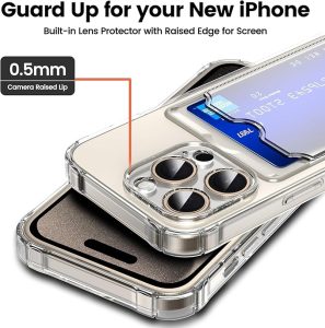 Card Holder Clear Phone Case - Image 3