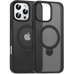 NJOYNY Magnetic Adjustable KickStand Ring Case