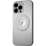 Magnetic Suction Ring Hole Matte Case With Hidden Stand