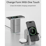 MAXCO Geometry II Qi2 Full Touch Magnetic Wireless Charger 15W Fast Charging - Image 2