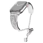 Diamond Bling Rhinestones Stainless Steel Replaceable Strap Bracelet For Apple Watch - Image 4