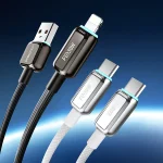 Recci 100W Fast Charging USB-A to Type-C Cable with Lamp Display - Image 3