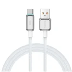 Recci 100W Fast Charging USB-A to Type-C Cable with Lamp Display - Image 2