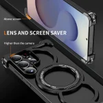 Luxury Metal Frame with 360° Rotating Ring Case for Samsung - Image 6