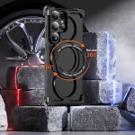 Luxury Metal Frame with 360° Rotating Ring Case for Samsung - Image 8