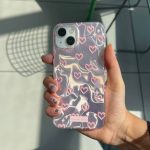 Water Ripple Holographic Hearts Iphone Case